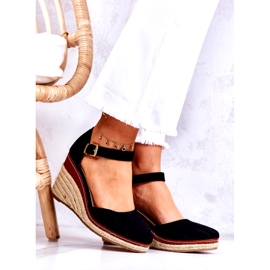 PS1 Naisten mustat espadrillit kiilassa Tamarill 1