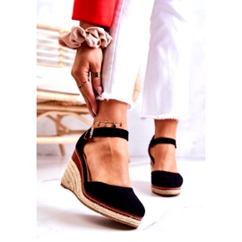 PS1 Naisten mustat espadrillit kiilassa Tamarill 2