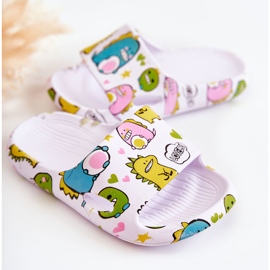 WJ1 Kevyet lasten valkoiset Astro Dinosaur -tossut valkoinen 2