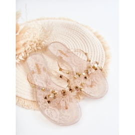 WJ1 Naisten Nude Monisen kumiset varvastossut beige 1