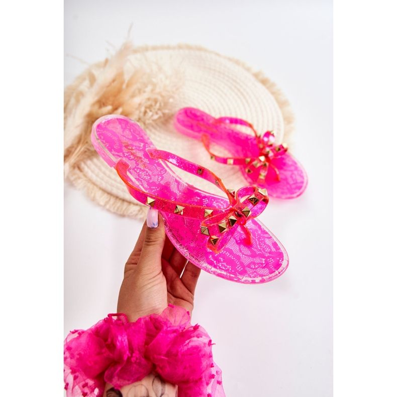 Naisten kumiset varvastossut Pink Monise vaaleanpunainen 1