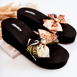 WJ1 Naisten beigenväriset Silana Foam Wedge -tossut monivärinen 2