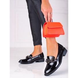 SHELOVET Lakatut naisten housut musta 2