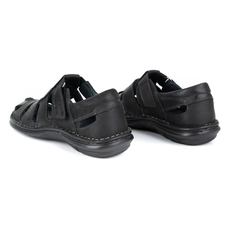 Olivier Miesten mustat sandaalit 467 5