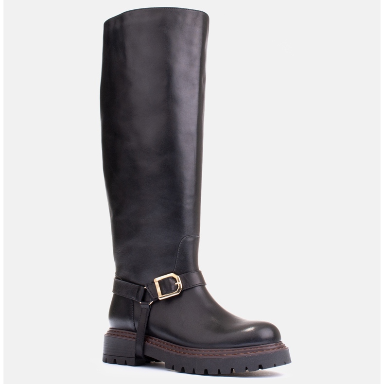 Marco Shoes Trapper -saappaat, joissa on leveämpi päällinen musta 1