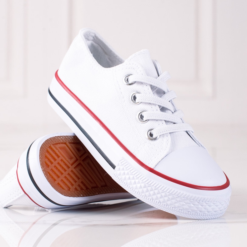 Valkoiset Vico lasten lenkkarit resoreilla valkoinen 2