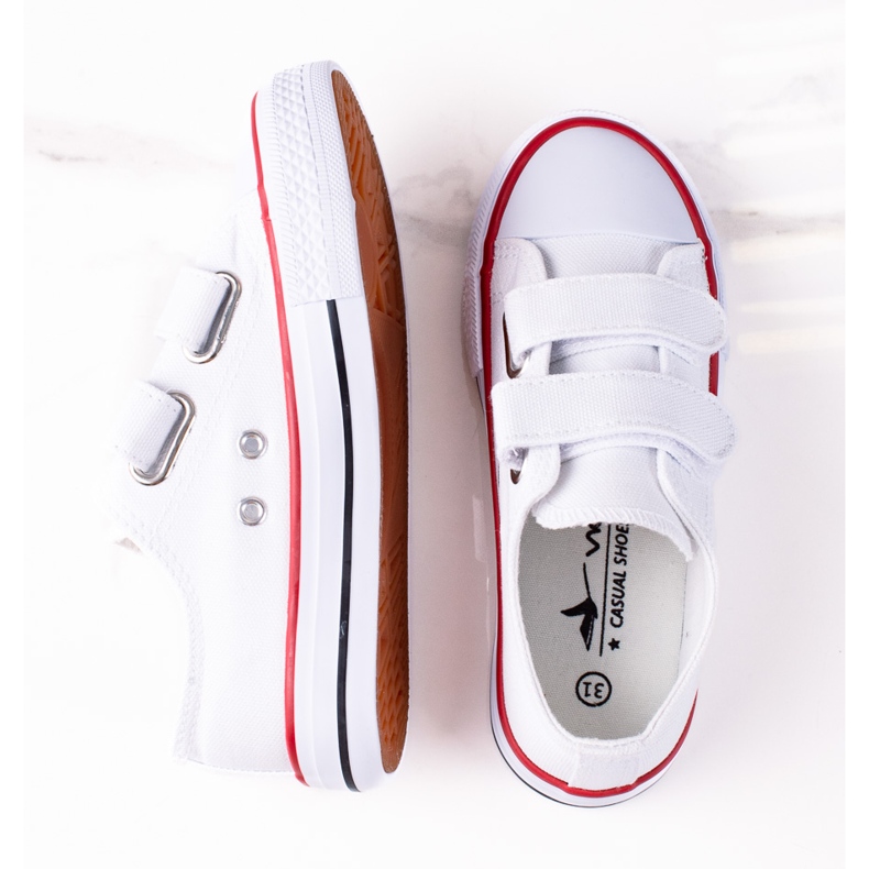 Velcro tennarit lapsille Vico valkoinen 1