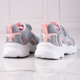 Shelovet lasten tennarit tarranauhalla harmaa sininen 1