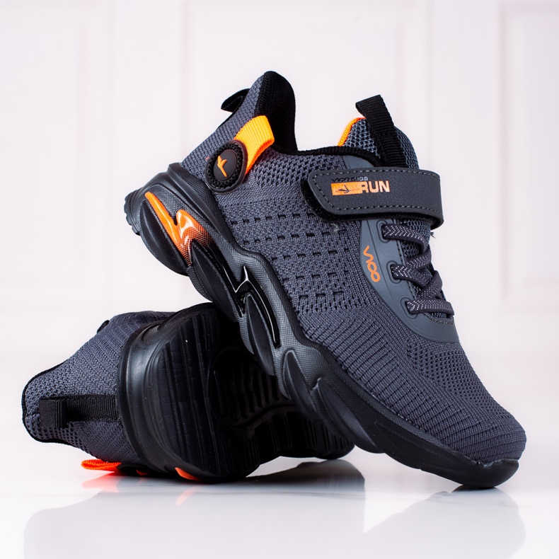 Urheilulliset poikien tennarit Vico harmaat 1