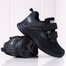 Poikien tennarit Shelovet harmaata ja mustaa kangasta 1