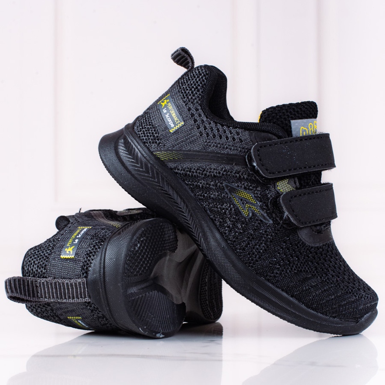 Poikien tennarit Shelovet harmaata ja mustaa kangasta 1