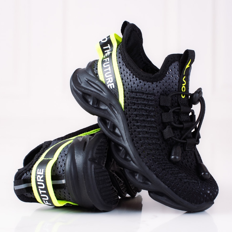 Vico lasten urheilukengät, kaksivärinen materiaali musta harmaa 2