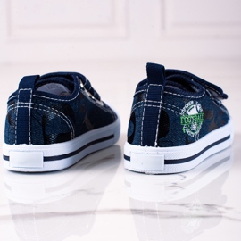 Shelovet poikien tennarit, joissa tarranauhalla tummansininen laivastonsininen 1