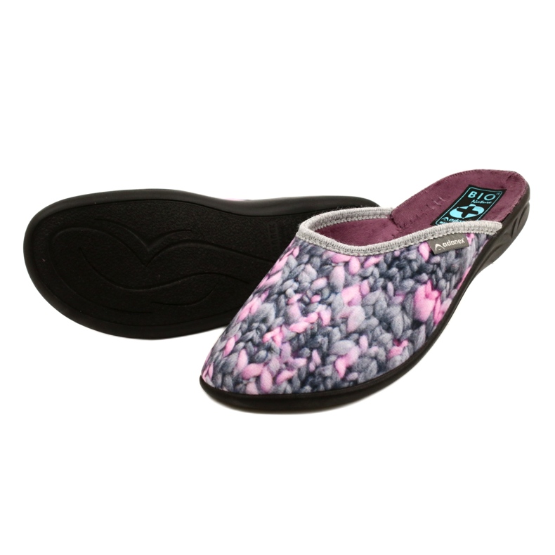 Adanex Aloe Vera Motif -tossut 27769 harmaa 3