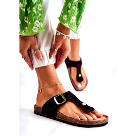 FB1 Naisten tossut soljella Musta Elina 3