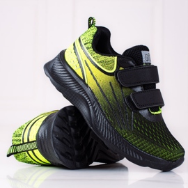 Shelovet poikien tennarit, joissa kaksinkertainen tarranauha musta ja keltainen 1