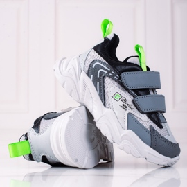 Shelovet poikien tennarit, joissa paksu pohja, vaaleanharmaa 1