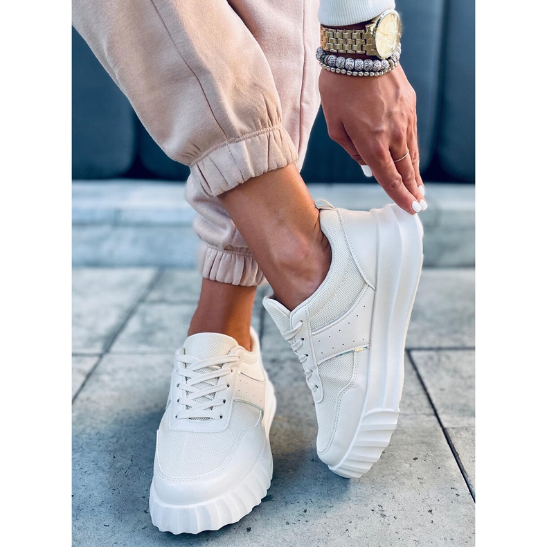 Naisten urheilukengät Perla Beige 1