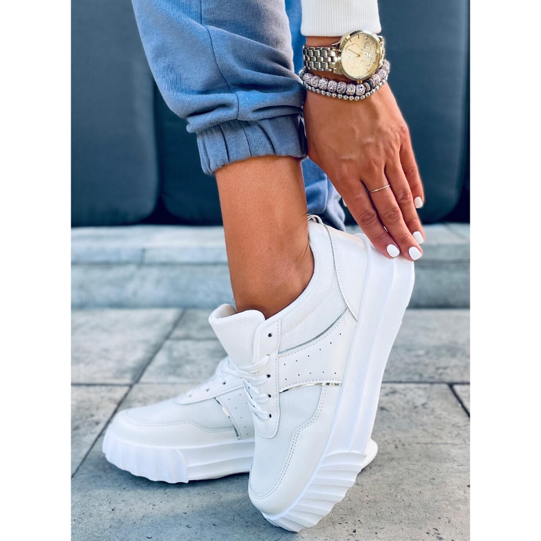 Perla White naisten urheilukengät valkoinen 2