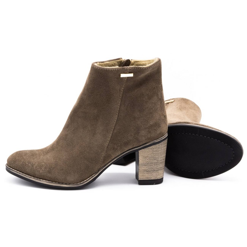 Olivier Naisten nahkakengät, jotka on eristetty maapallonruskeilla korkokengillä ruskea 6