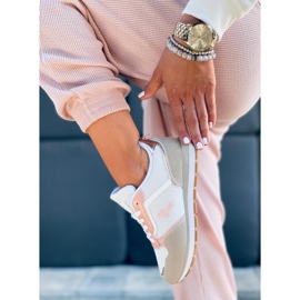 Furlo Pink naisten urheilukengät beige valkoinen vaaleanpunainen 1