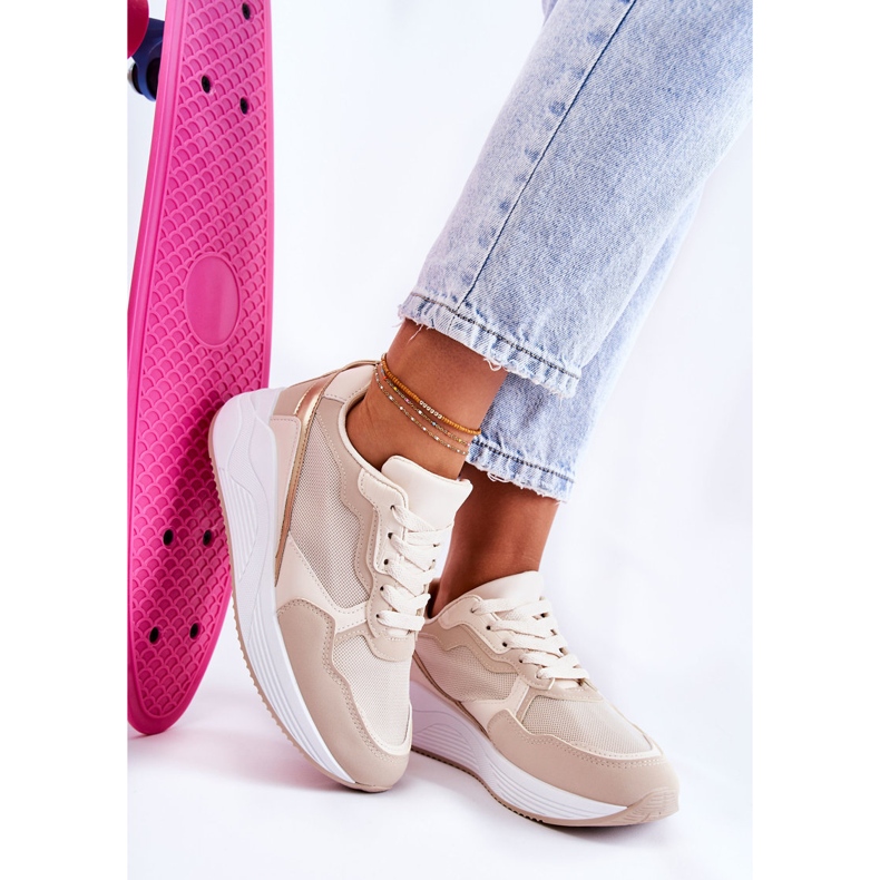 PG1 Klassiset naisten tennarit beige Salema 2