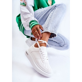 PG1 Klassiset Eco-nahkaiset urheilukengät Valkoiset Jennys valkoinen 2