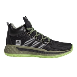 Adidas Pro Boost Mid M FW9510 koripallokengät tummansininen, musta, harmaa/hopea musta 1