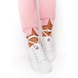 Big Star Naisten Eco-Nahka Lenkkarit Cross Farkut HH2R4001C Valkoinen 5