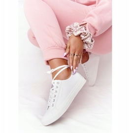 Big Star Naisten Eco-Nahka Lenkkarit Cross Farkut HH2R4001C Valkoinen 2