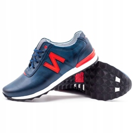 Joker Miesten vapaa -ajan kengät 301J tummansininen punainen laivastonsininen 3