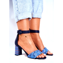 Naisten sandaalit Maciejka Nahka Laivastonsininen 04235-17 / 00-5 5