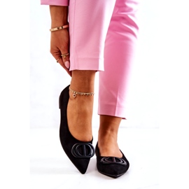 PS1 Suede Balerinat Mustassa Neriso Spitzissä 2