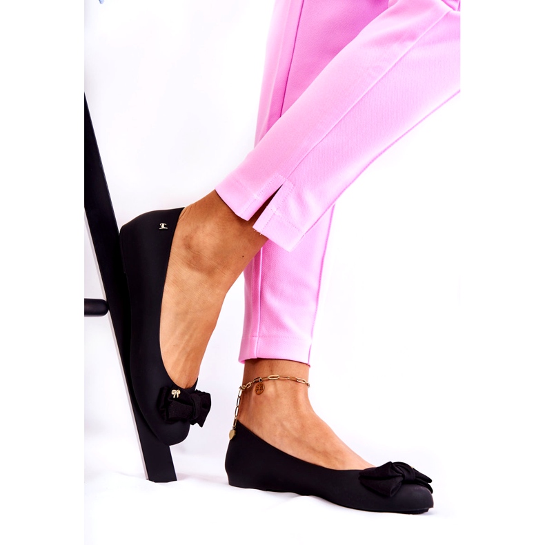 PH1 Naisten kumiballerina-rusetti, musta Fergie 1