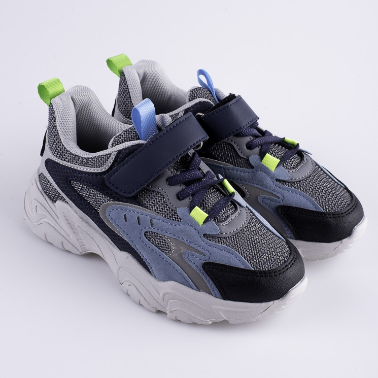 Shelovet poikien tennarit paksulla sinisellä alustalla laivastonsininen sininen monivärinen 1