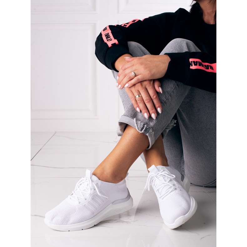 Shelovet naisten urheilukengät valkoiset valkoinen 1