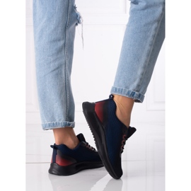 Naisten urheilulenkkarit Shelovet nyöritys laivastonsininen ja musta 1