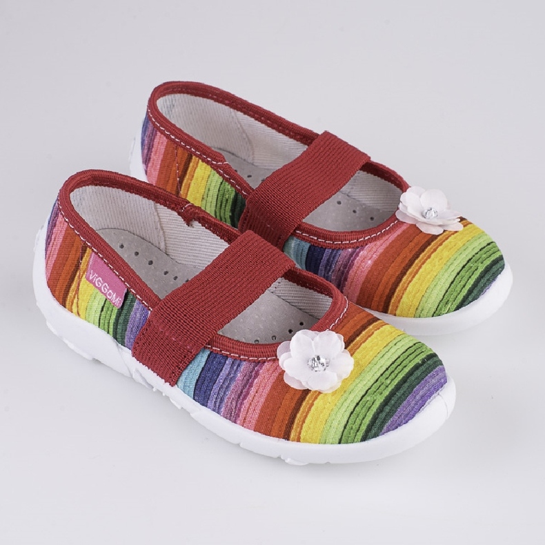 Tyttöjen tossut Viggami Ilona koristeena monivärinen 1