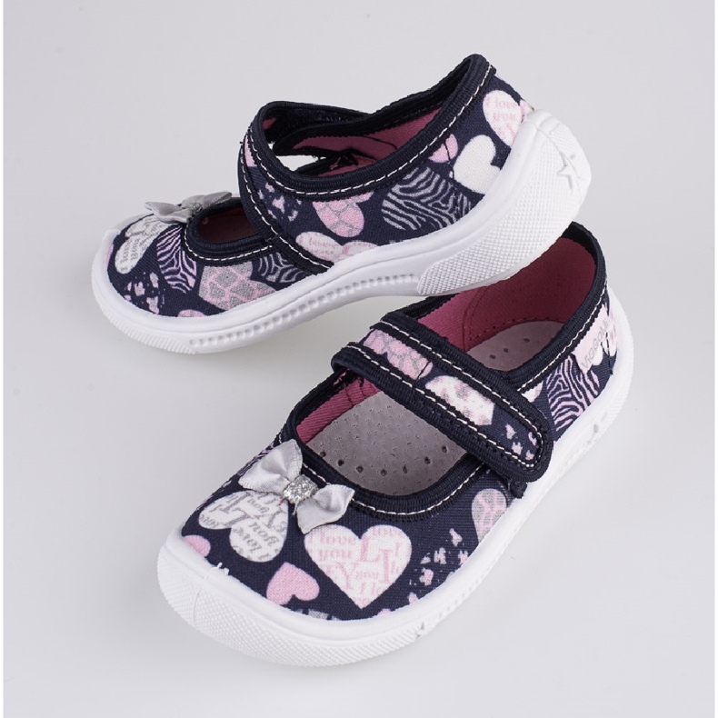 Tyttöjen tossut Viggami Dorothy of heart laivastonsininen 1