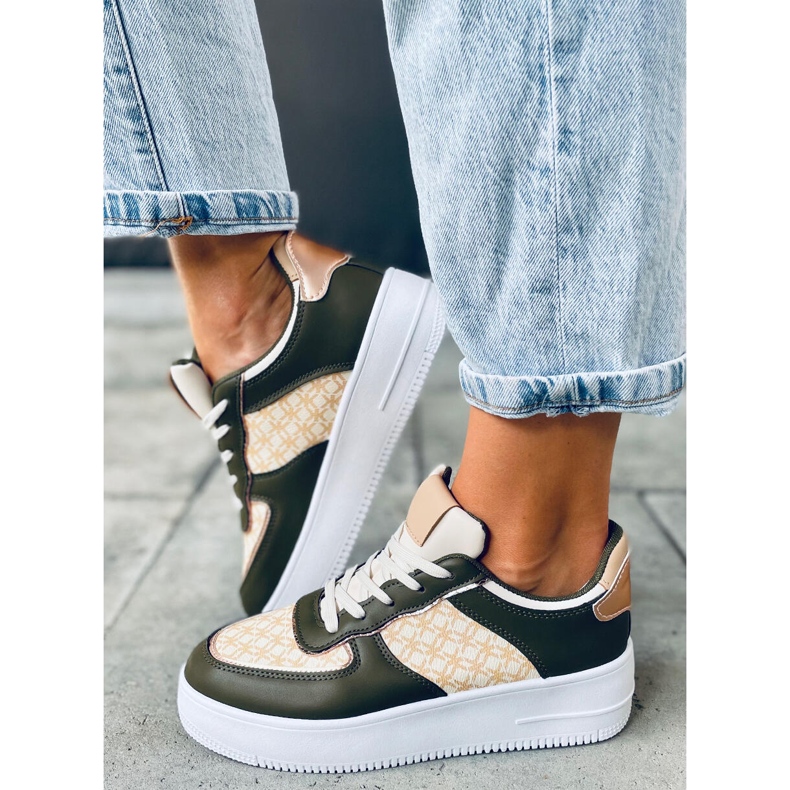 Glovi Green naisten urheilukengät vihreä 1