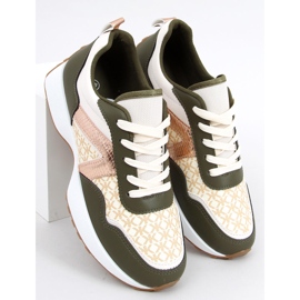 Akira Green Trainers beige vihreä 2