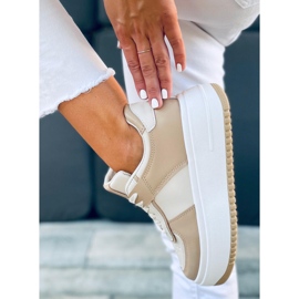 Dhara Beige naisten tennarit valkoinen 1