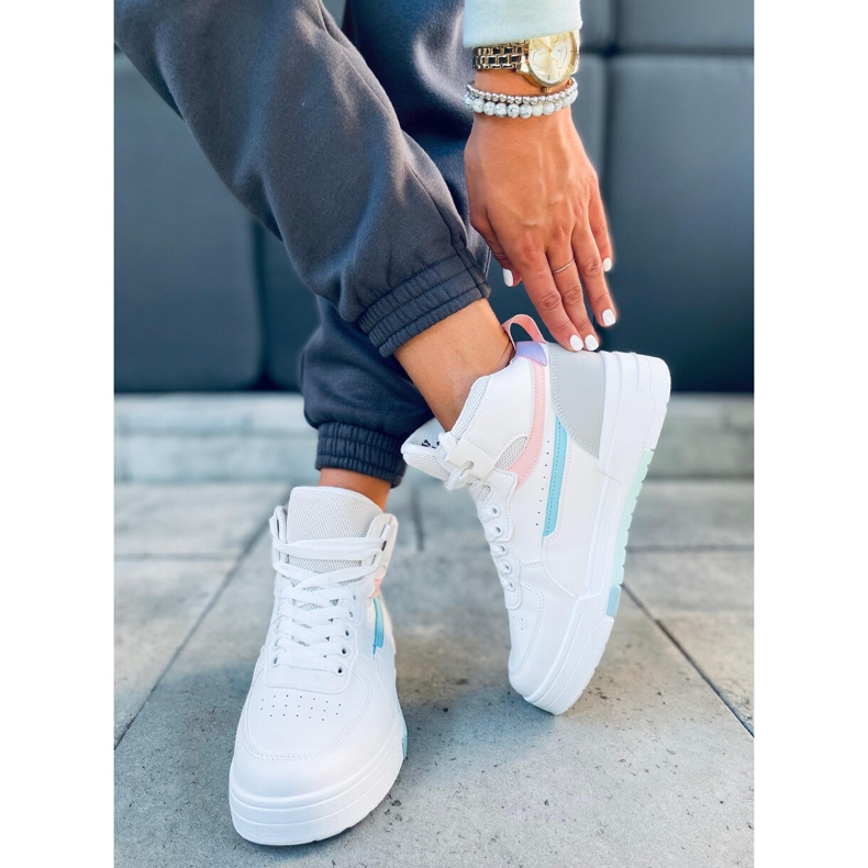 Tiago Multicolor korkeat tennarit valkoinen 1