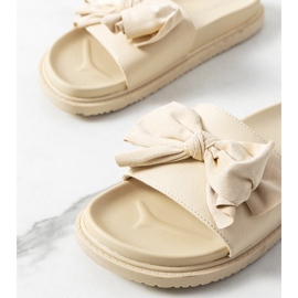 Naisten beigenväriset Embley-tossut 1