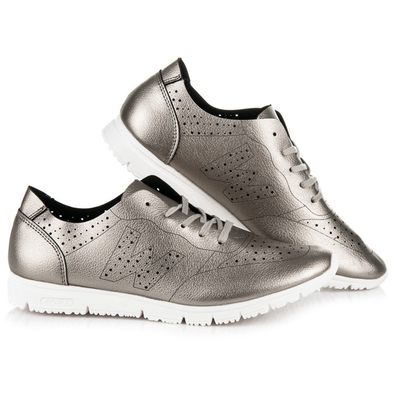 Hopeiset lenkkarit harmaa 1