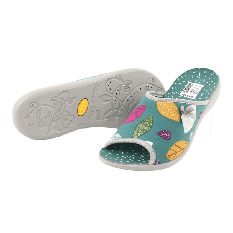 Befado naisten kengät pu 254D103 vihreä 3