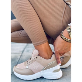 Urheilukengät piilotetussa Dafne Khaki -kiilakorossa beige 1