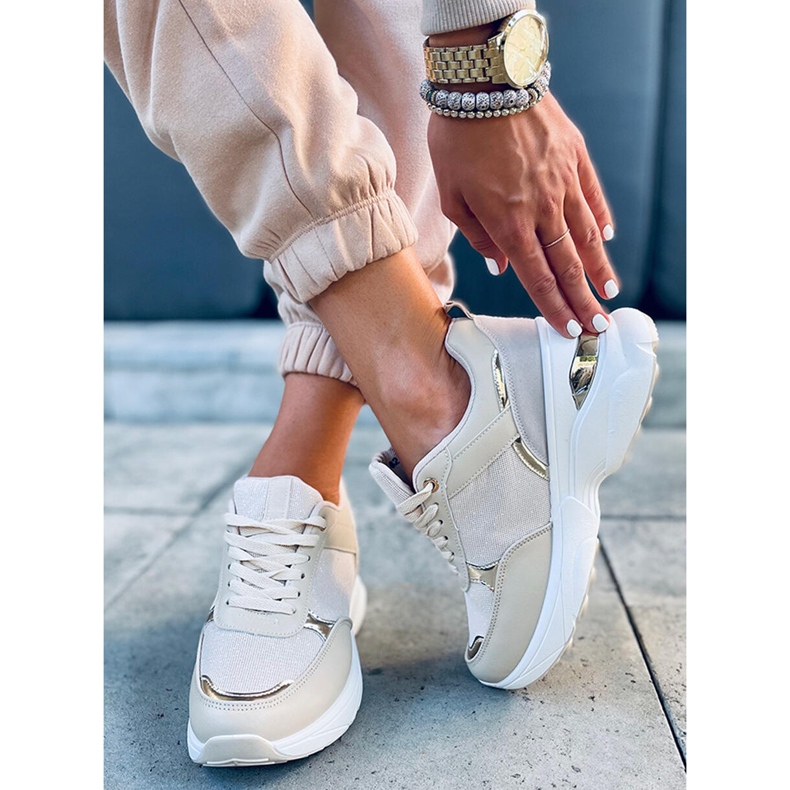 Urheilukengät piilotettu Dafne Beige -kiila 1