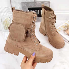 Naisten alustasaappaat, joissa on tasku, beige Vinceza 2