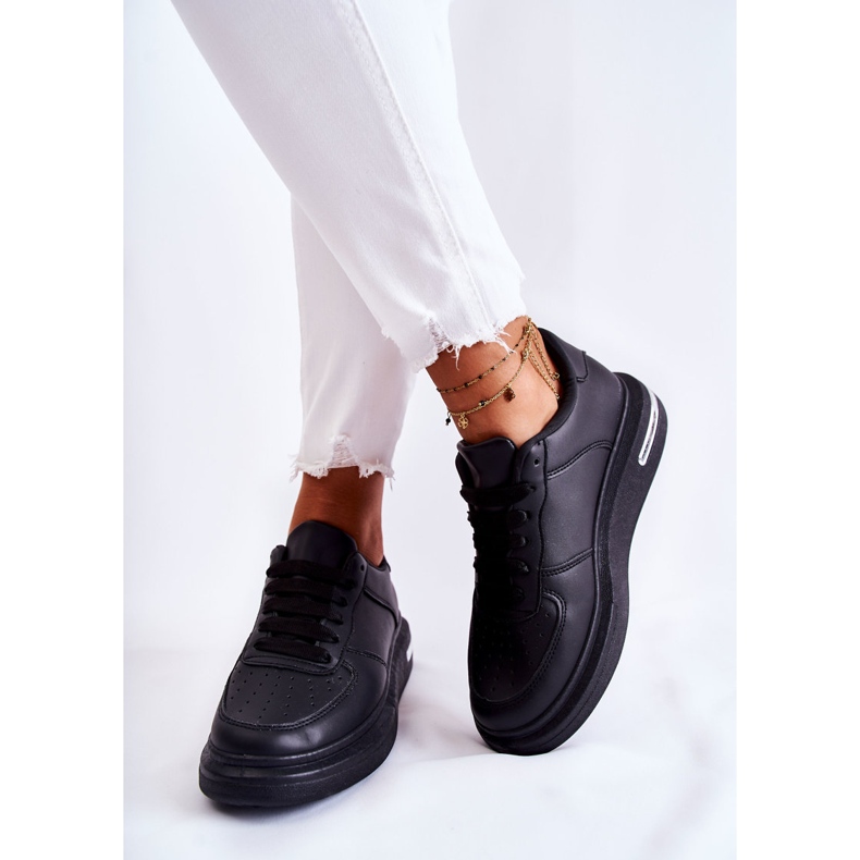 PG1 Klassiset mustat Jennys nahkaiset urheilukengät 2